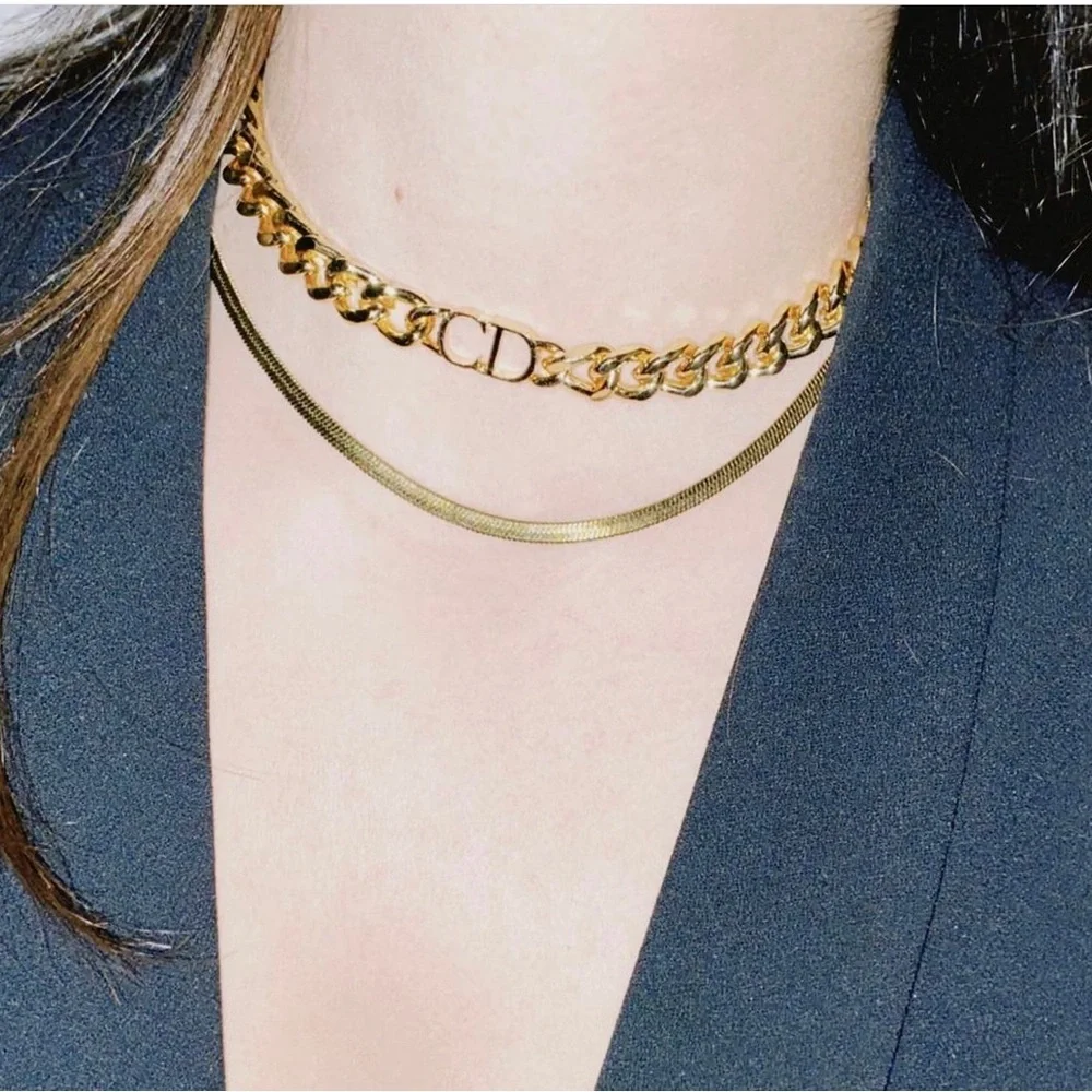 NWT designer inspired choker necklace sterling silver non fading weekend price - Picture 2 of 9